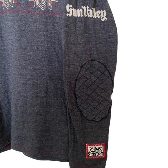 ALP N ROCK Patch Embroidered Long Sleeve Thermal Top, Size 1 (X-Small) - Picture 7 of 12